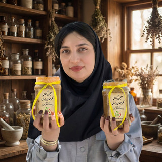 معجون درمانی کلحر بیماری های معده/نفخ/سوزش/رفلاکس/زخم معده/ترکیب 16 گیاه +10گرم ژل رویال -طب سنتی ایرانی هندی